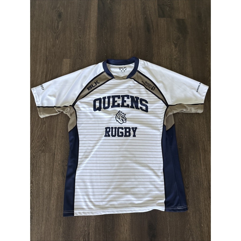 Queens Rugby League Jersey Blk Men's XL Queens Rugby Club Athletic